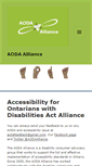Mobile Screenshot of aodaalliance.org